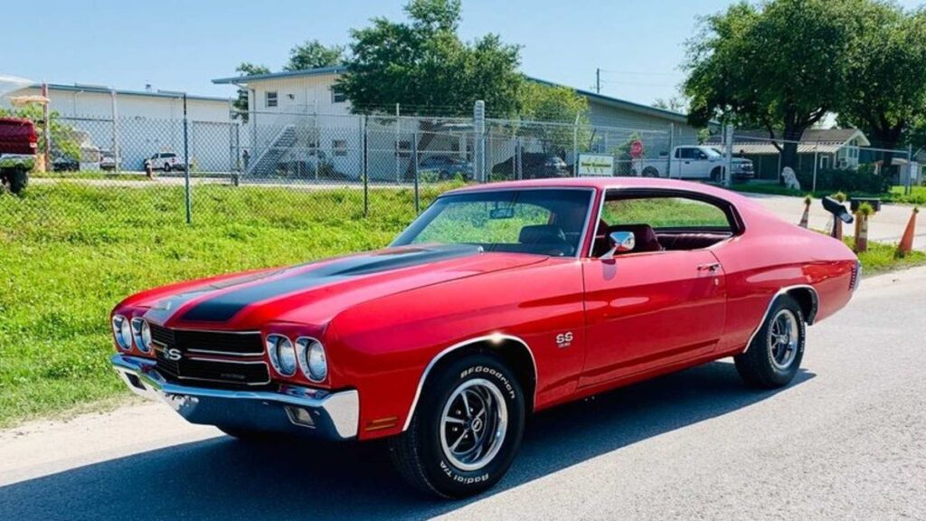 survivor cranberry red 1970 chevelle ss396 4 speed sees daylight after 40 year hibernation